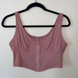 Pink corset top